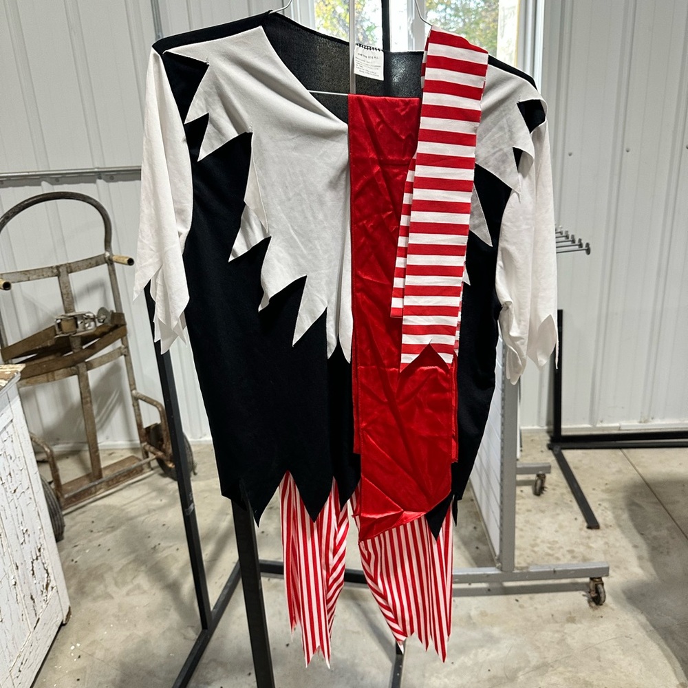 Pirate Costume with Red and Black Details